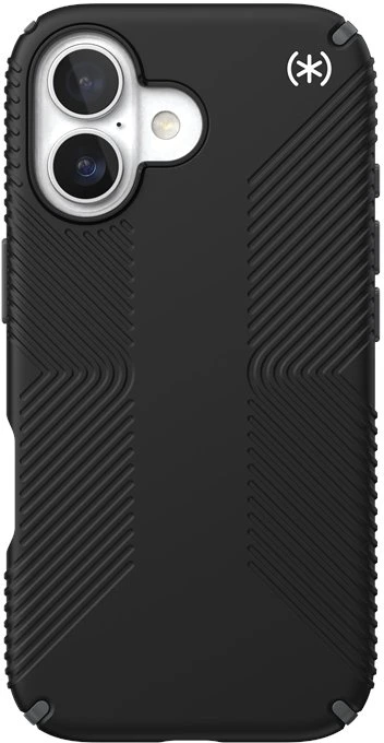 Speck Presidio2 Grip MagSafe - dėklas skirtas Apple iPhone 17 Juodas / Slate Pilkas / Baltas
