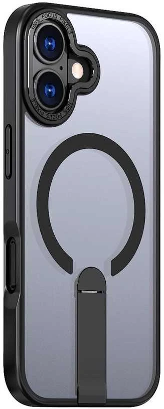 Hurtel Hybrid Armor X dėklas skirtas Apple iPhone 17 with MagSafe-compatible stand – juodos spalvos