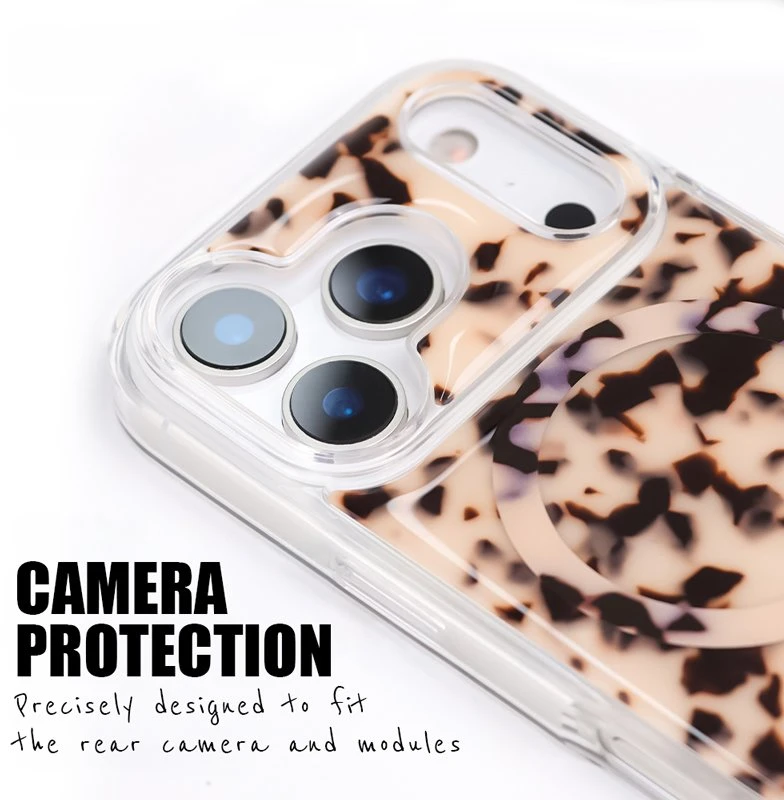 Dėklas iPhone 17 Pro Crong Deluxe MAG Cover Skirtas šviesiems plaukams Tortoise