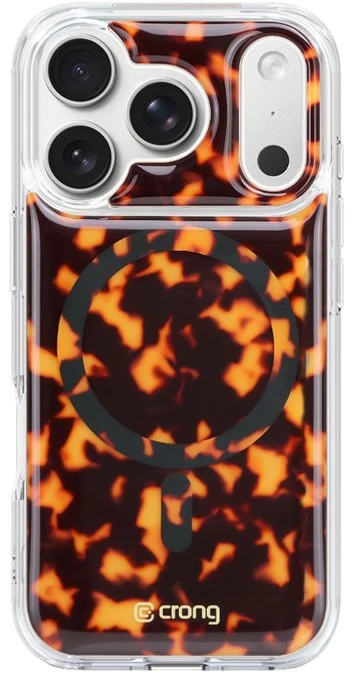 Dėklas iPhone 17 Pro Crong Deluxe MAG, tortoise