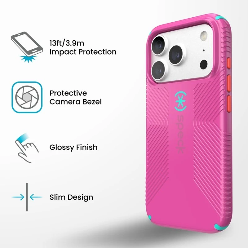 Dėklas iPhone 17 Pro ir 18 Pro Speck Candyshell Icon MagSafe, rožinis