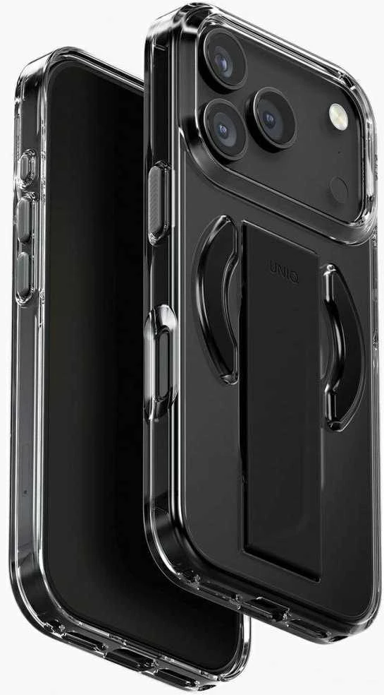 UNIQ Heldro Air Dėklas skirtas Apple iPhone 17 Pro Magclick Charging juodos spalvos