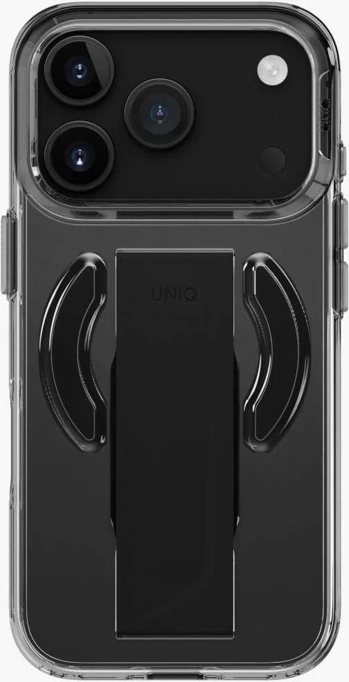 UNIQ Heldro Air Dėklas skirtas Apple iPhone 17 Pro Magclick Charging juodos spalvos