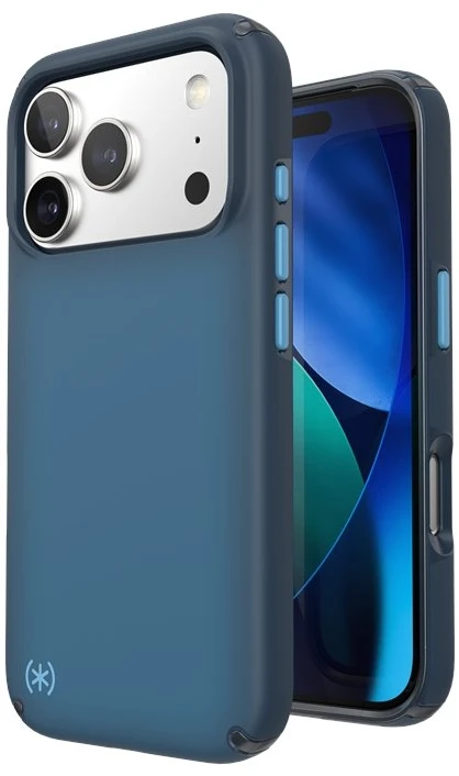 Speck Presidio Lux MagSafe - dėklas skirtas Apple iPhone 17 Pro Deep Sea Fade / Juodas / Spell Mėlyna