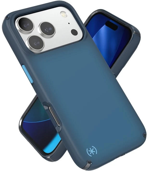 Speck Presidio Lux MagSafe - dėklas skirtas Apple iPhone 17 Pro Deep Sea Fade / Juodas / Spell Mėlyna