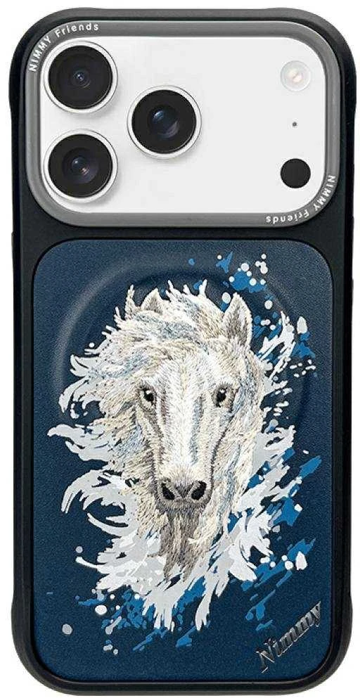 Nimmy Konj MagSafe dėklas, skirtas iPhone 17 Pro - navy mælynas