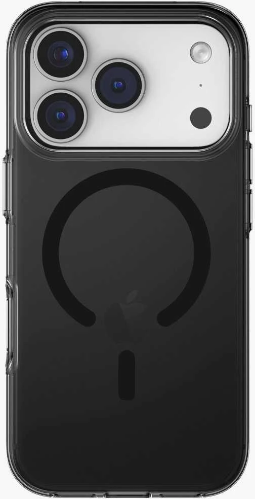UNIQ Clario Dėklas Apple iPhone 17 Pro Magclick Charging juodos spalvos