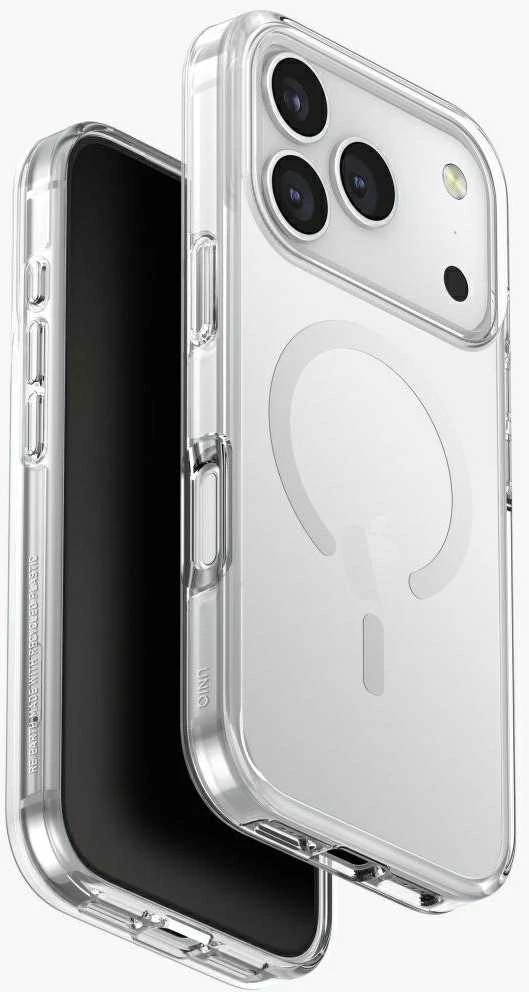 UNIQ Clario Dėklas Apple iPhone 17 Pro Magclick Charging skaidrus