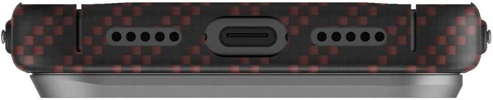 Dėklas UNIQ Keva EDGE Apple iPhone 17 Pro Magclick Charging oranžinis