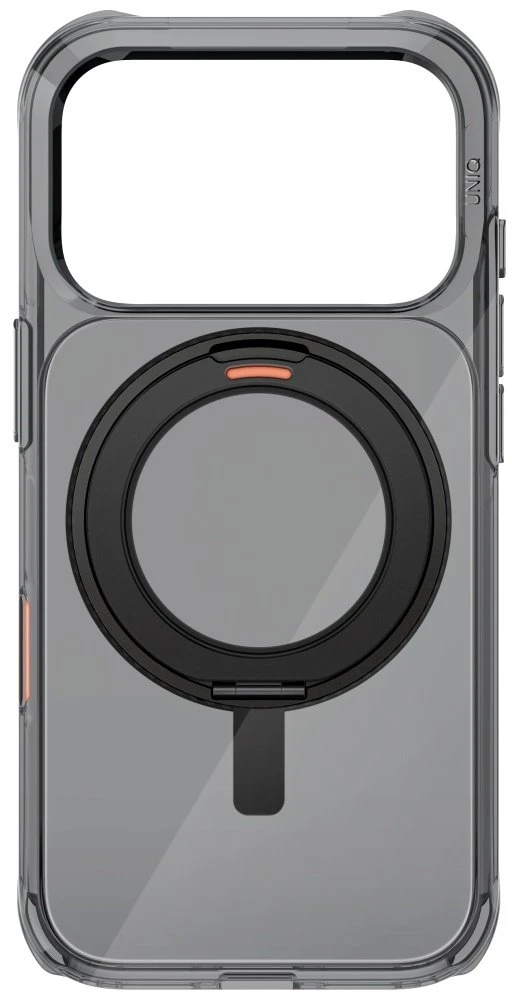 UNIQ Swivix Dėklas Apple iPhone 17 Pro 360 Rotating Kickstand juodos spalvos