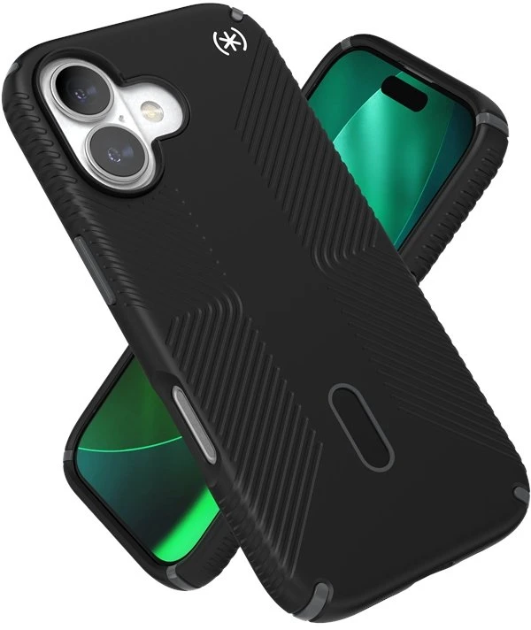Speck Presidio2 Grip ClickLock & MagSafe - dėklas Apple iPhone 17 Juodas / Slate Pilkas / Baltas