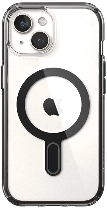 Dėklas Speck Presidio Perfect-Clear ClickLock & Magsafe do iPhone 15 / iPhone 14 / iPhone 13 (Clear / Frosted Juodas / Slate Pilkas)
