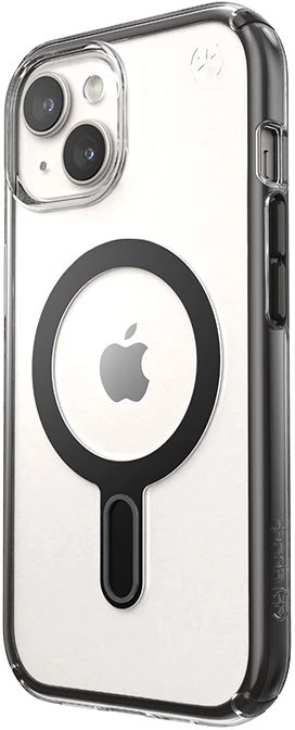 Dėklas Speck Presidio Perfect-Clear ClickLock & Magsafe do iPhone 15 / iPhone 14 / iPhone 13 (Clear / Frosted Juodas / Slate Pilkas)