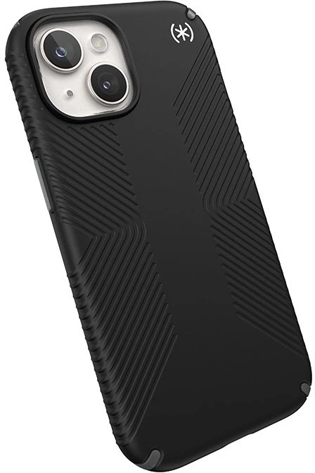 Speck Presidio2 Grip Magsafe - dėklas skirtas Apple iPhone 16e / Apple iPhone 15 / Apple iPhone 14 / Apple iPhone 13 Juodas / Slate Pilkas / Baltas