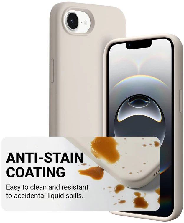 Telefonas Crong Color Cover Magnetic – dėklas, skirtas iPhone 16e MagSafe (akmens smėlio spalvos)