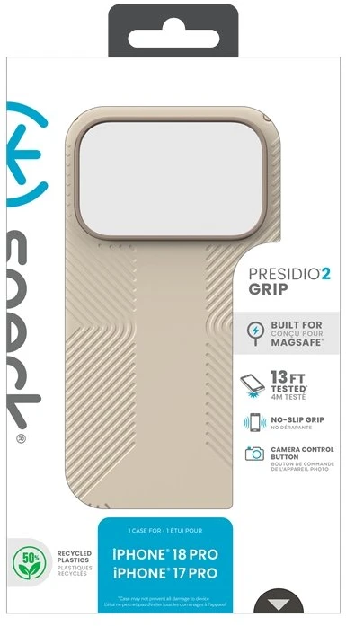 Dėklas iPhone 18 Pro / 17 Pro Speck Presidio2 Grip MagSafe, Papyrus