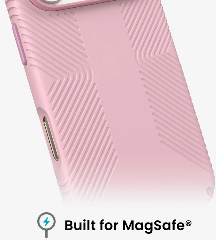 Dėklas iPhone 18 Pro / 17 Pro Speck Presidio2 Grip MagSafe, Quiet Blush