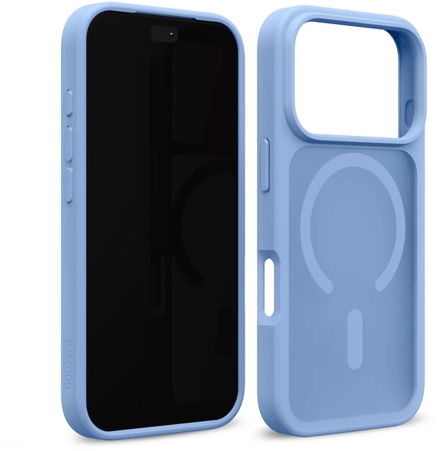 Dėklas iPhone 18 Pro Max / 17 Pro Max Crong Hybrid Matte Magnetic, mėlynas