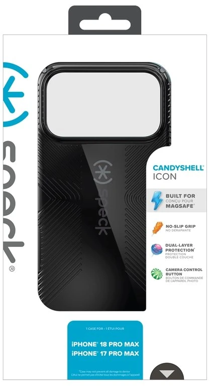 Dėklas iPhone 18 Pro Max / 17 Pro Max Speck Candyshell Icon MagSafe, juodas