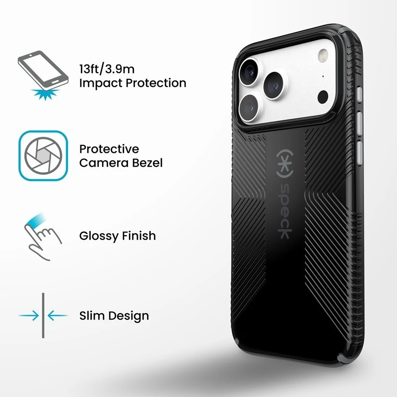 Dėklas iPhone 18 Pro Max / 17 Pro Max Speck Candyshell Icon MagSafe, juodas