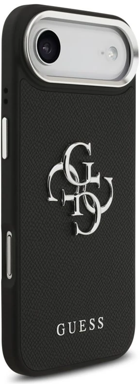 Dėklas iPhone Air Guess Grained Big 4G Classic Logo, juodas
