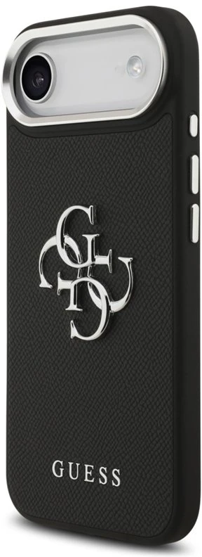 Dėklas iPhone Air Guess Grained Big 4G Classic Logo, juodas