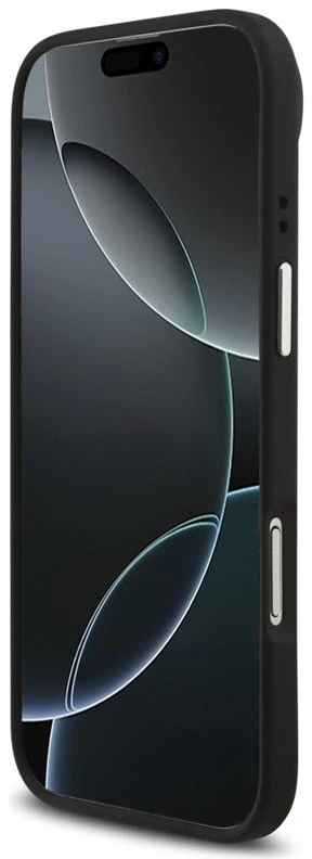 Dėklas iPhone Air Guess Grained Big 4G Classic Logo, juodas