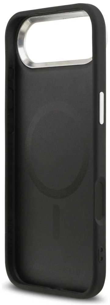 Karl Lagerfeld Karl & Choupette Pins MagSafe dėklas skirtas Apple iPhone Air Juodas