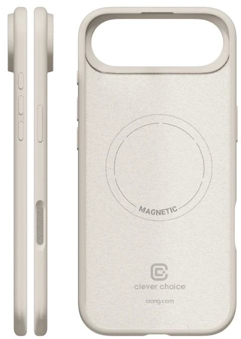 „Crong Color Cover Magnetic“ dėklas – dėklas „MagSafe Apple iPhone Air“, akmens smėlio spalvos
