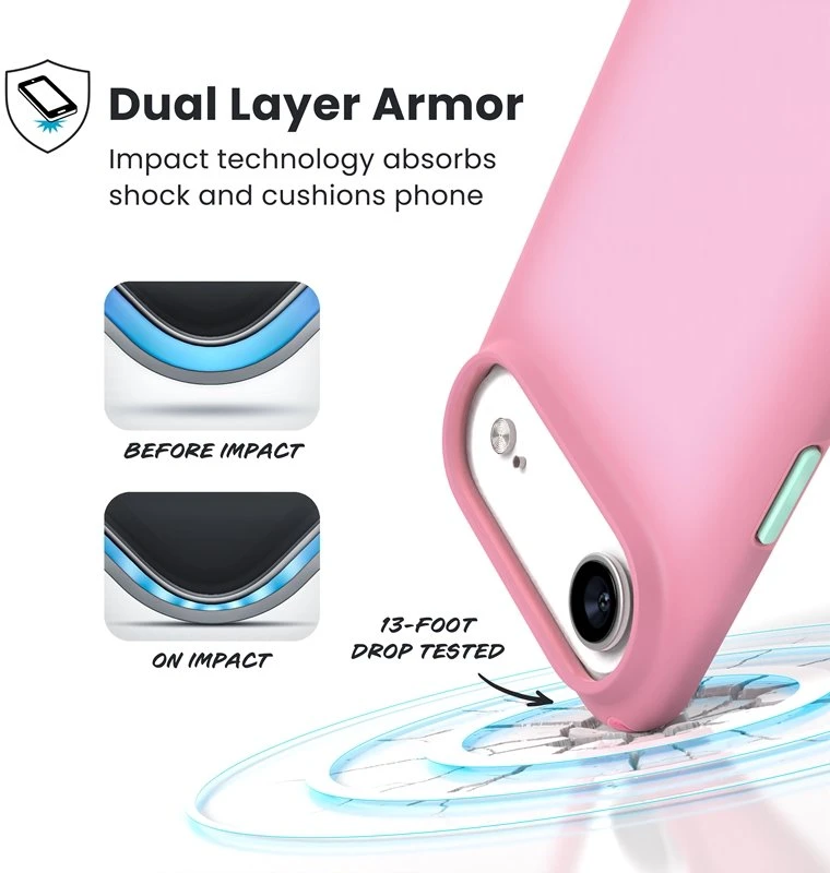Speck Presidio Lux MagSafe - dėklas Apple iPhone Air Ibis Rožinė / Dark Ibis / Kanon Žalias