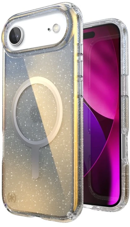 Speck Presidio Lux MagSafe - dėklas Apple iPhone Air Hyper Mirror Glitter / Sidabrinis Metallic