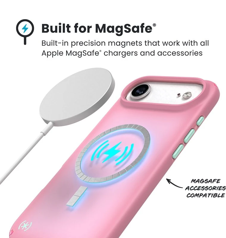 Speck Presidio Lux MagSafe - dėklas Apple iPhone Air Ibis Rožinė / Dark Ibis / Kanon Žalias