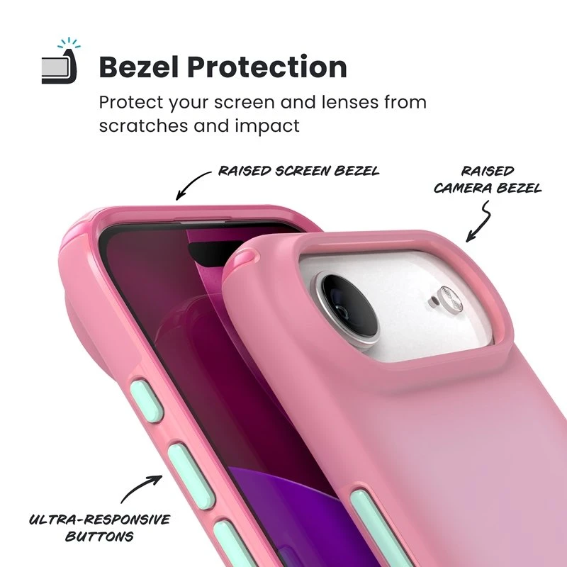 Speck Presidio Lux MagSafe - dėklas Apple iPhone Air Ibis Rožinė / Dark Ibis / Kanon Žalias
