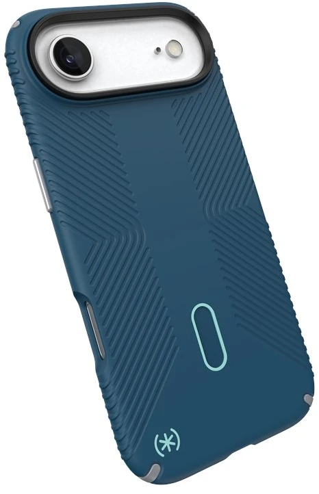 Speck Presidio2 Grip ClickLock & MagSafe - dėklas Apple iPhone Air Deep Sea / Sidabrinis Metallic / Spell Mėlyna