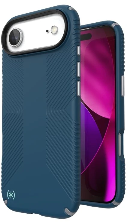 Speck Presidio2 Grip MagSafe - dėklas Apple iPhone Air Deep Sea / Sidabrinis Metallic / Spell Mėlyna