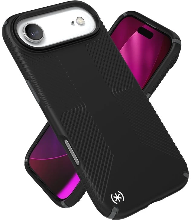 Speck Presidio2 Grip MagSafe - dėklas Apple iPhone Air Juodas / Slate Pilkas / Baltas