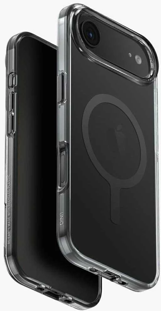 UNIQ Clario Dėklas Apple iPhone Air Magclick Charging juodos spalvos
