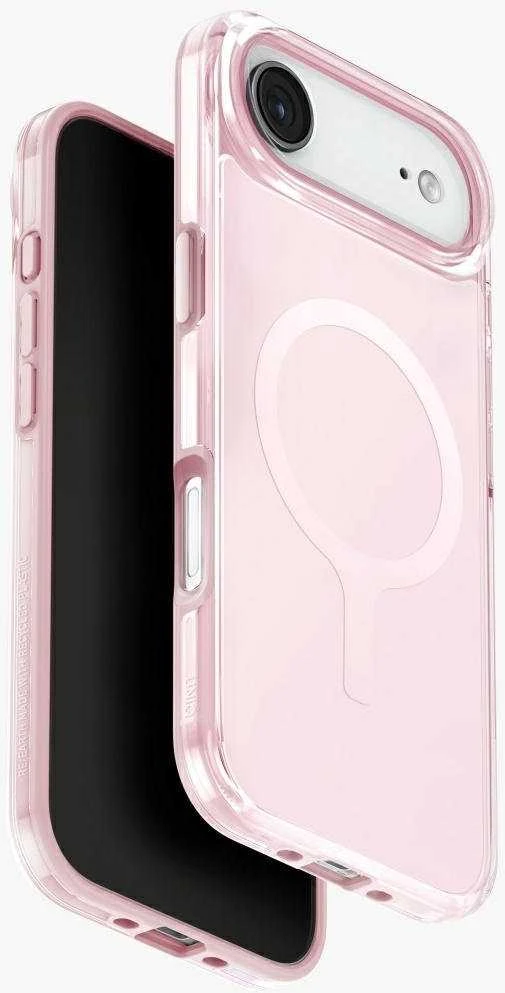 UNIQ Clario Dėklas Apple iPhone Air Magclick Charging rožinės spalvos