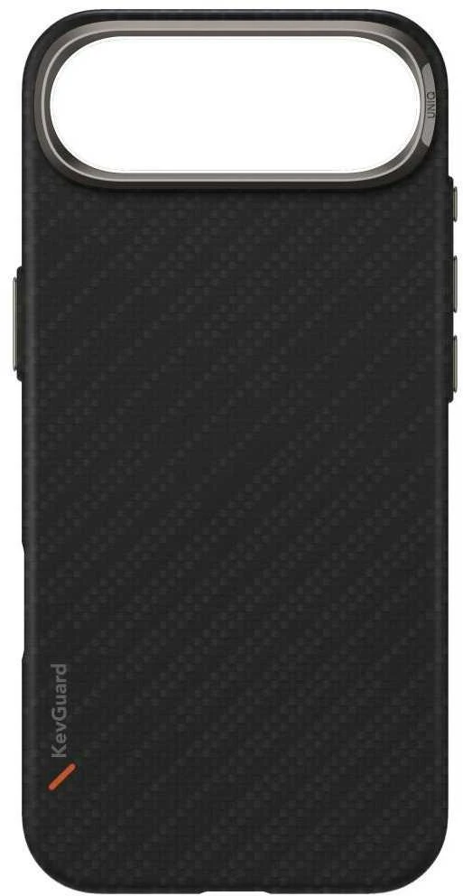 Dėklas UNIQ Keva EDGE skirtas Apple iPhone Air Magclick Charging juodos spalvos