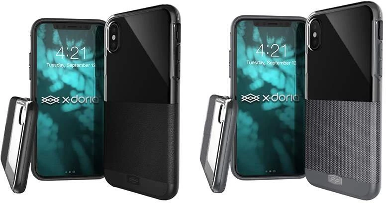 Dėklas X-Doria Apple iPhone X Dash Nugarėlė Xdoria Balistinio Nailono Pilka