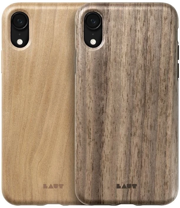 Laut PINNACLE - dėklas skirtas Apple iPhone XR with natural wood Walnut