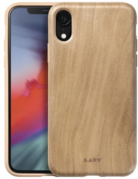 Laut PINNACLE - dėklas skirtas Apple iPhone XR su natural wood Cherry Wood