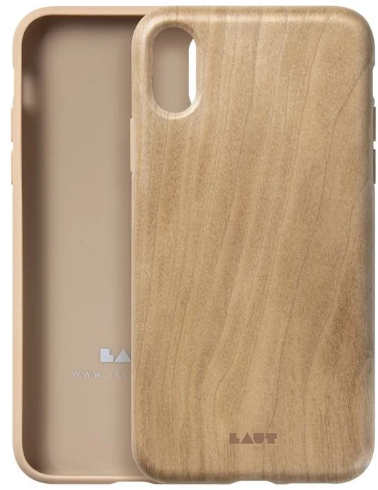 Laut PINNACLE - dėklas skirtas Apple iPhone XR su natural wood Cherry Wood
