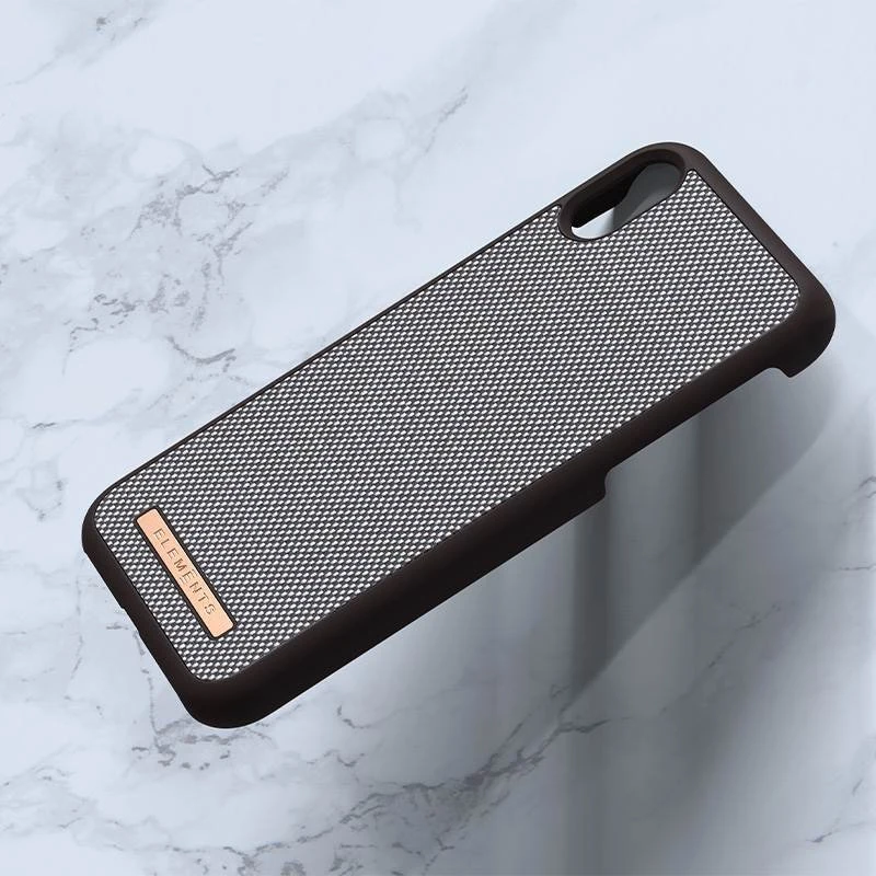 Nordic Elements Saeson Idun - dėklas skirtas Apple iPhone XR Dark Brown Pattern 1