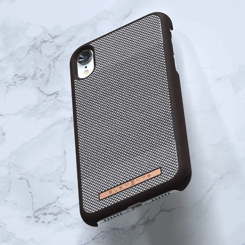 Nordic Elements Saeson Idun - dėklas skirtas Apple iPhone XR Dark Brown Pattern 1