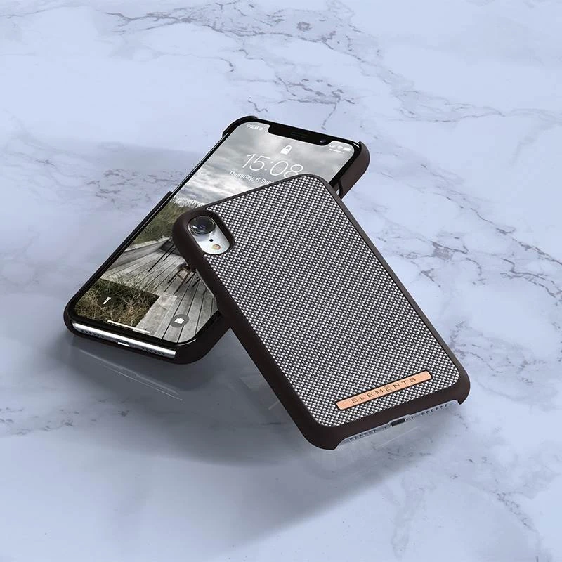 Nordic Elements Saeson Idun - dėklas skirtas Apple iPhone XR Dark Brown Pattern 1