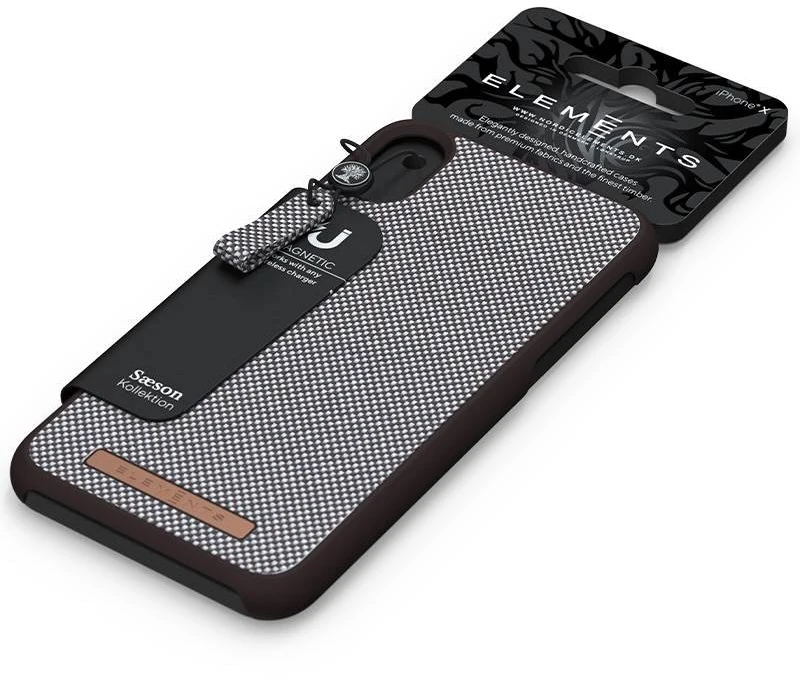 Nordic Elements Saeson Idun - dėklas skirtas Apple iPhone XR Dark Brown Pattern 1
