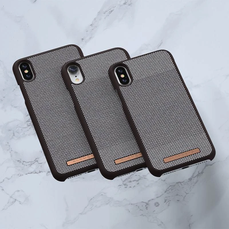 Nordic Elements Saeson Idun - dėklas skirtas Apple iPhone XR Dark Brown Pattern 1