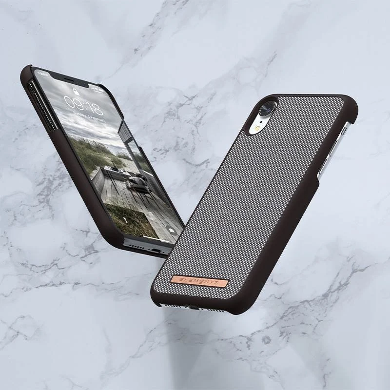 Nordic Elements Saeson Idun - dėklas skirtas Apple iPhone XR Dark Brown Pattern 1