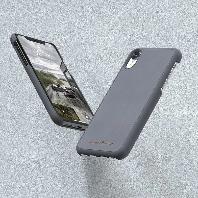 Nordic Elements Original Gefion - dėklas skirtas Apple iPhone XR with real maple wood Mid Pilkas